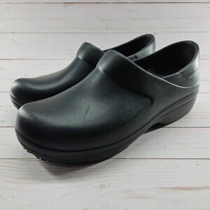 Crocs Womens‎ Dual Comfort Neria Pro II Clogs Size 8 Black Non Slip 205384